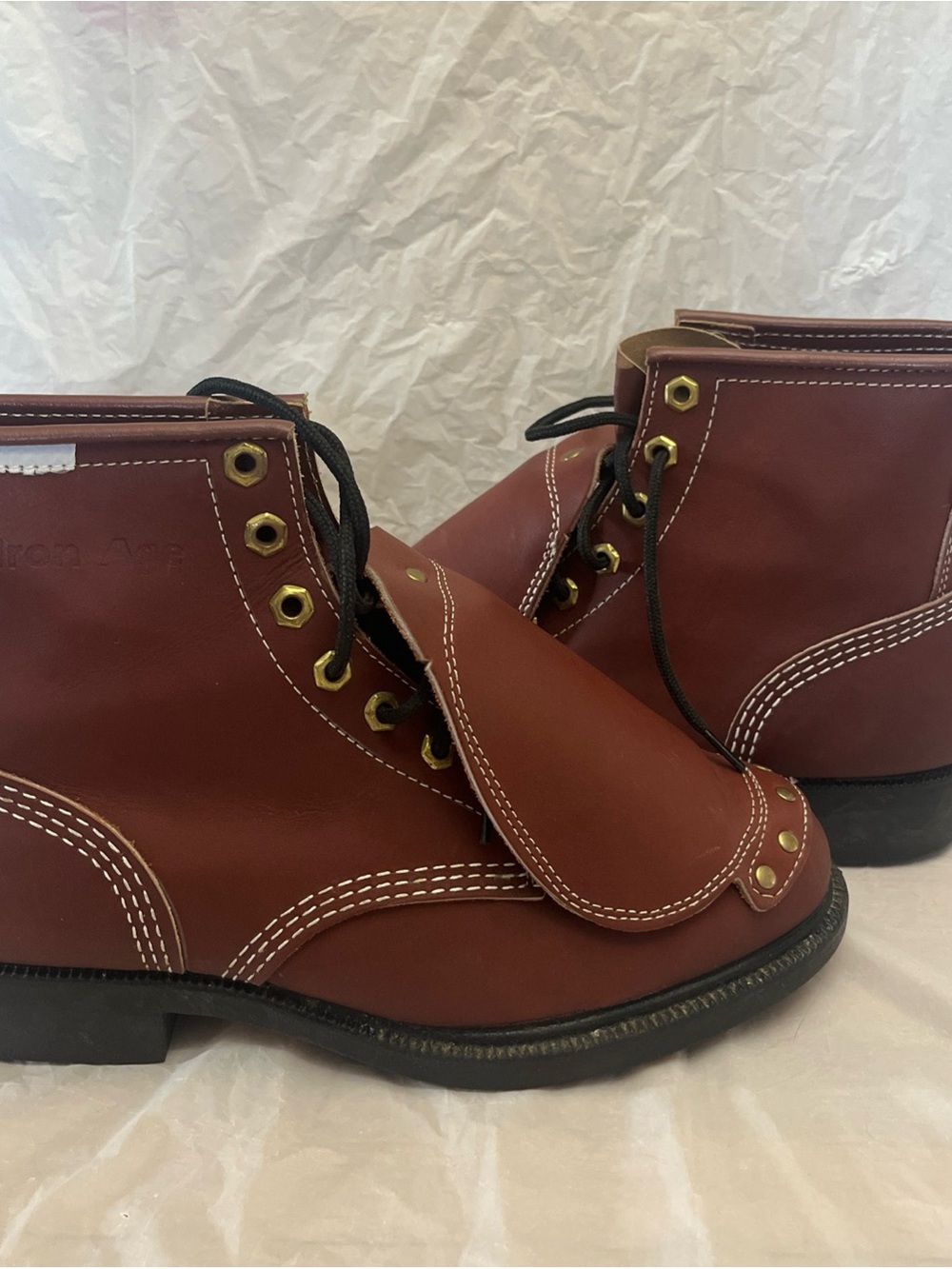 Vintage Iron Age steel toe boots